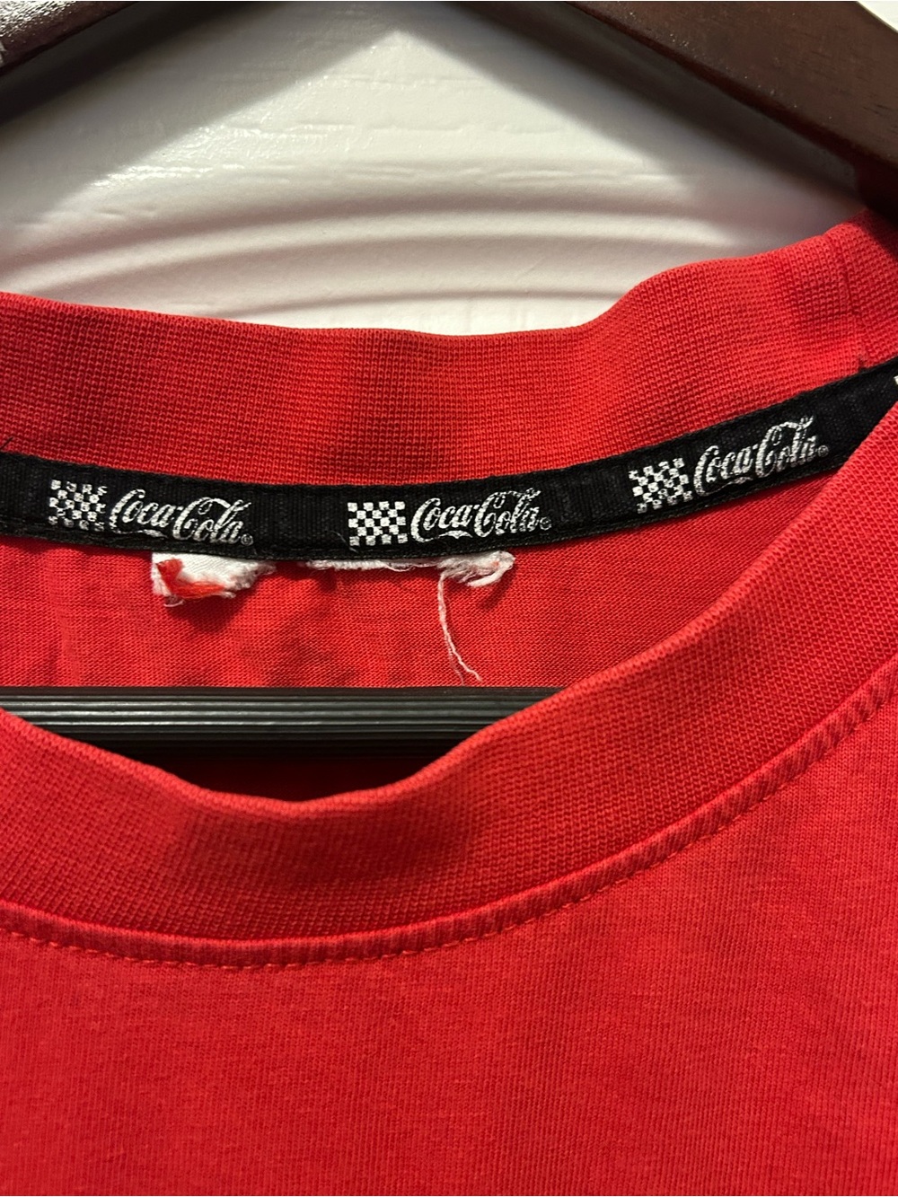 Authentic Coca-Cola Racing Red Graphic Tee Shirt Size XL